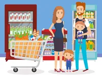 Happy Shopping Jigsaw image