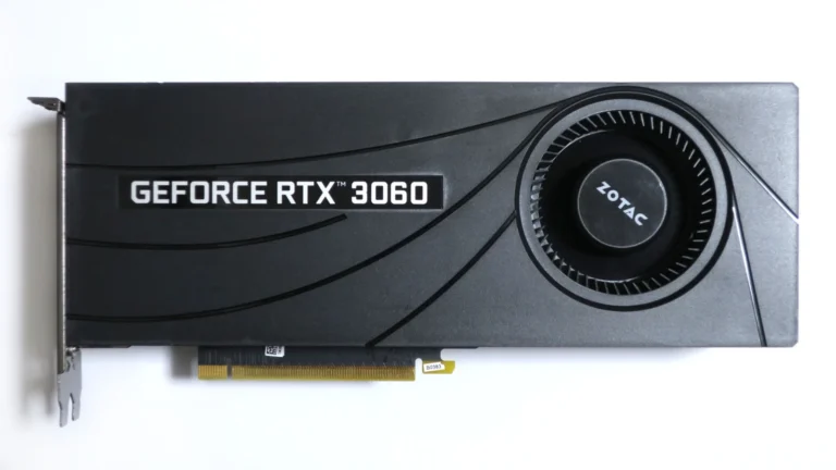 ZOTAC GeForce RTX 3060 12GB graphics card.